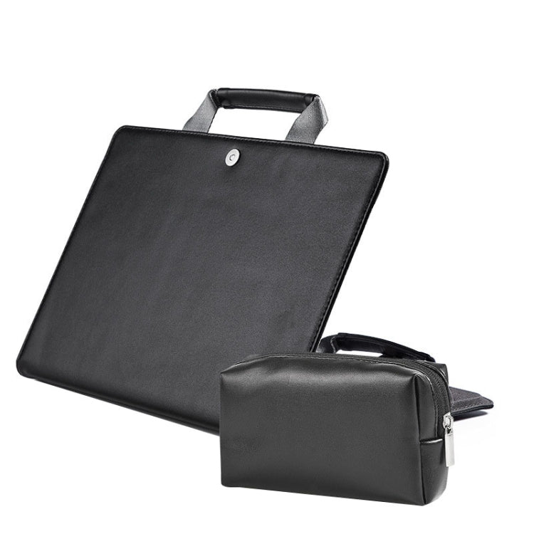 Laptop Bag Protective Case Tote Bag For MacBook Pro 15.4 inch, Color: Black + Power Bag by buy2fix