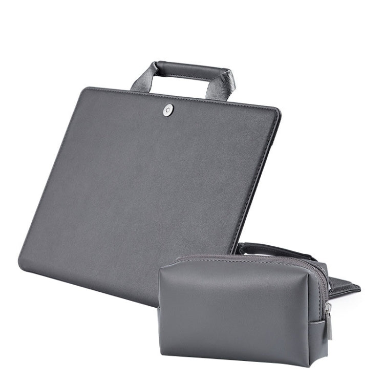 Laptop Bag Protective Case Tote Bag For MacBook Pro 15.4 inch, Color: Dark Gray + Power Bag by buy2fix