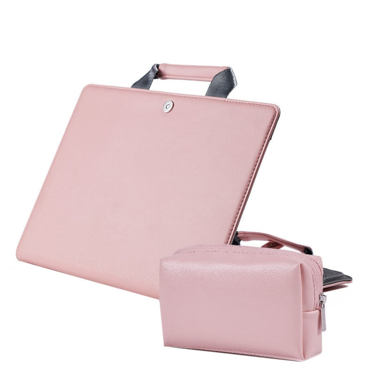 Laptop Bag Protective Case Tote Bag For MacBook Pro 15.4 inch, Color: Pink + Power Bag by buy2fix