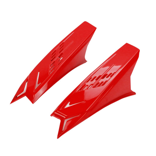 1 Pair Motorcycle Helmet  Horns Plastic Paste Decoration(Red) - Ornamental Parts by buy2fix | Online Shopping UK | buy2fix
