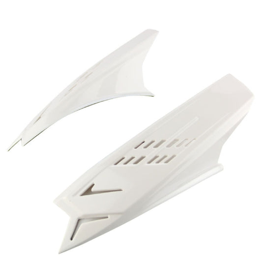 1 Pair Motorcycle Helmet  Horns Plastic Paste Decoration(White) - Ornamental Parts by buy2fix | Online Shopping UK | buy2fix