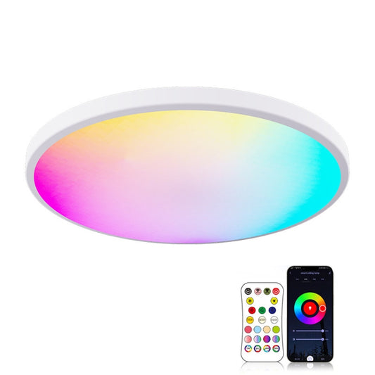RGBCW Smart Graffiti App Voice Ceiling Light, Voltage: US Standard 110V-130V(White Frame) - Smart Light Bulbs by buy2fix | Online Shopping UK | buy2fix