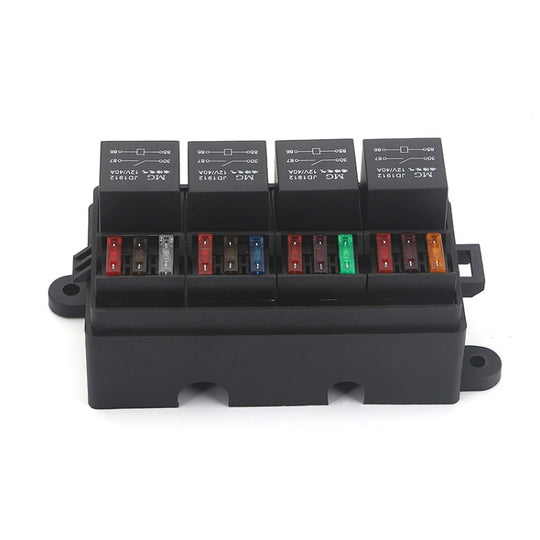 TF008-10 12V 5Pin relais voiture RV radiographie son modifié boîte d'assurance électromagnétique