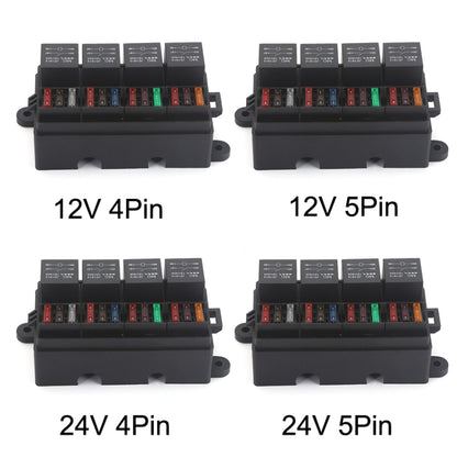 TF008-10 12V 5Pin Relay Car RV Radiography Sound Modified Electromagnetic Insurance Box - Relays by buy2fix | Online Shopping UK | buy2fix