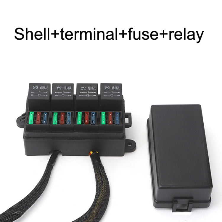 TF008-10 12V 5Pin Relay Car RV Radiography Sound Modified Electromagnetic Insurance Box - Relays by buy2fix | Online Shopping UK | buy2fix