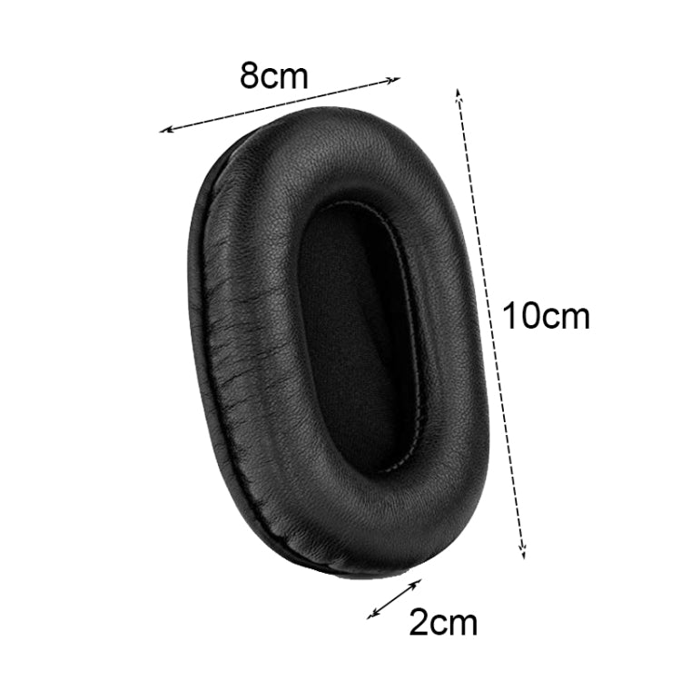 2 PCS Headset Sponge Earmuffs For SONY MDR-7506 / V6 / 900ST, Color: Brown Stitching - Earmuff & Pad by buy2fix | Online Shopping UK | buy2fix