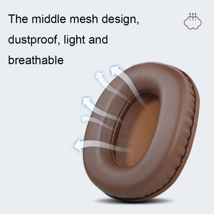 2 PCS Headset Sponge Earmuffs For SONY MDR-7506 / V6 / 900ST, Color: Brown Stitching - Earmuff & Pad by buy2fix | Online Shopping UK | buy2fix