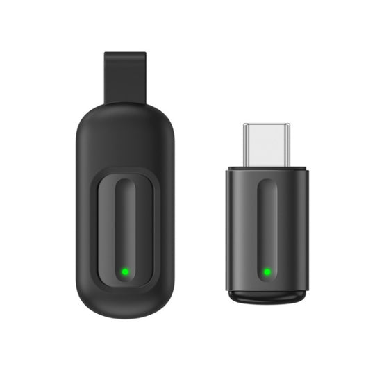 Ocrustar Capsule Mobile Phone Infrared Universal Remote Control, Color: 3-in-1 iOS/Hongmeng/Android Type-C (Black)