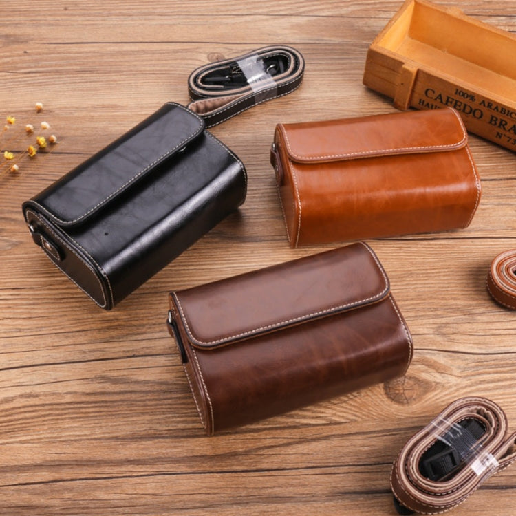 For Canon G7X3 / G5X2 / Sony ZV1RX1007 / RICOH GR3 Camera Leather Case(Black) by buy2fix