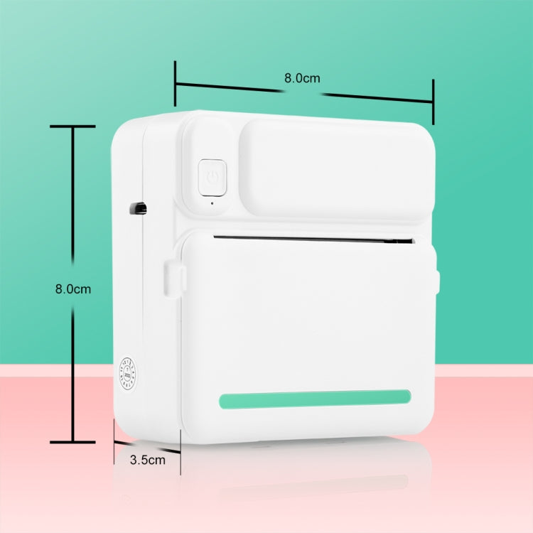 C19 200DPI Student Homework Printer Bluetooth Inkless Pocket Printer Blue Sticker x 5 by buy2fix