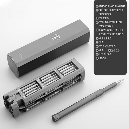 GREENER Screw Knife Set Disassembling Maintenance Tool, Series: 44 In 1 Aluminum Barrel - Screwdriver Set by buy2fix | Online Shopping UK | buy2fix