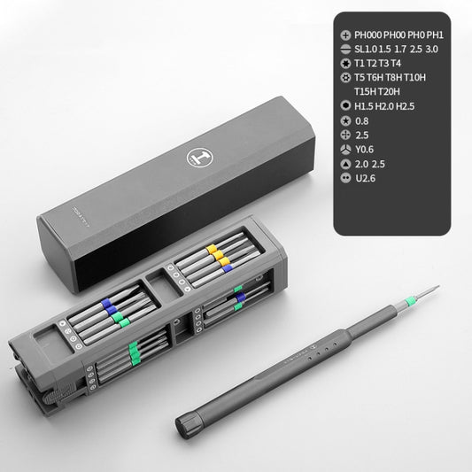 GREENER Screw Knife Set Disassembling Maintenance Tool, Series: 30 In 1 Aluminum Barrel - Screwdriver Set by buy2fix | Online Shopping UK | buy2fix