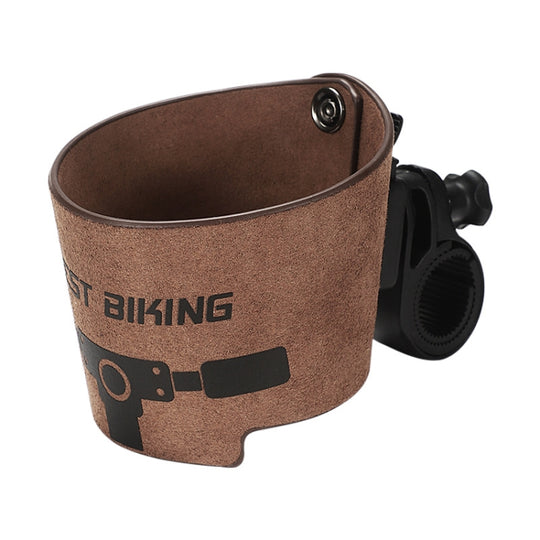 WEST BIKING YP0719298 Bicycle Cup Holder Handlebar Bottle Cage(Brown)