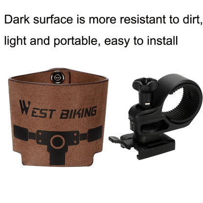 WEST BIKING YP0719298 Bicycle Cup Holder Handlebar Bottle Cage(Brown) by WEST BIKING