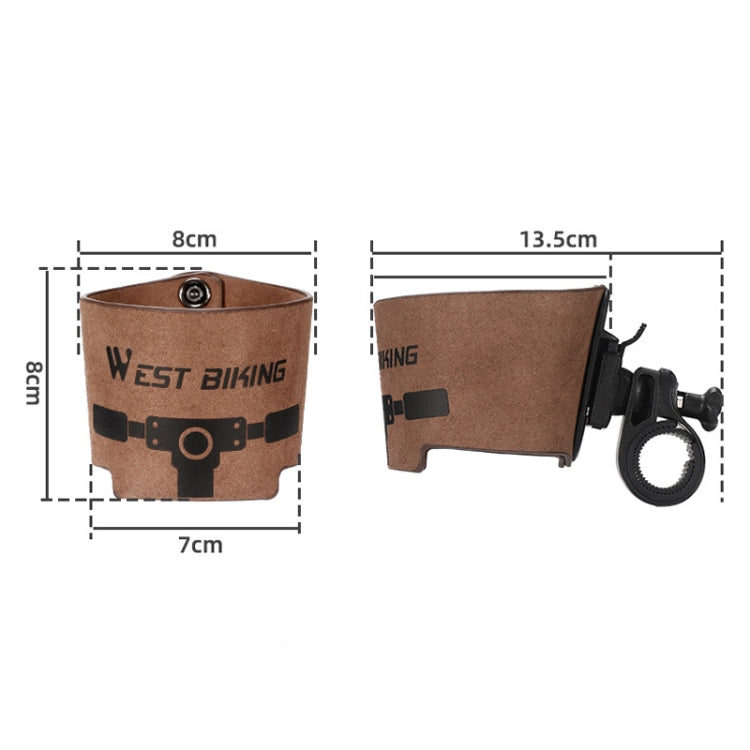 WEST BIKING YP0719298 Bicycle Cup Holder Handlebar Bottle Cage(Brown) by WEST BIKING