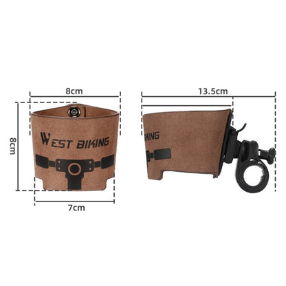 WEST BIKING YP0719298 Bicycle Cup Holder Handlebar Bottle Cage(Brown) by WEST BIKING