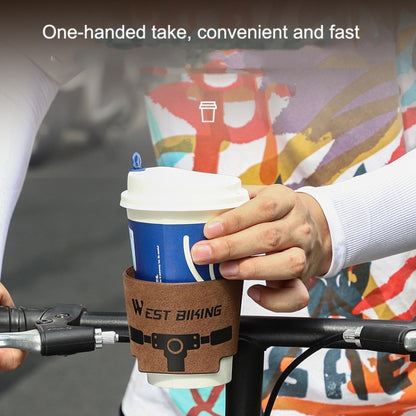 WEST BIKING YP0719298 Bicycle Cup Holder Handlebar Bottle Cage(Brown) by WEST BIKING