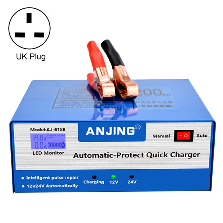 ANJING AJ-618E Battery Charger Car Battery Repairer, Model: UK Plug by buy2fix