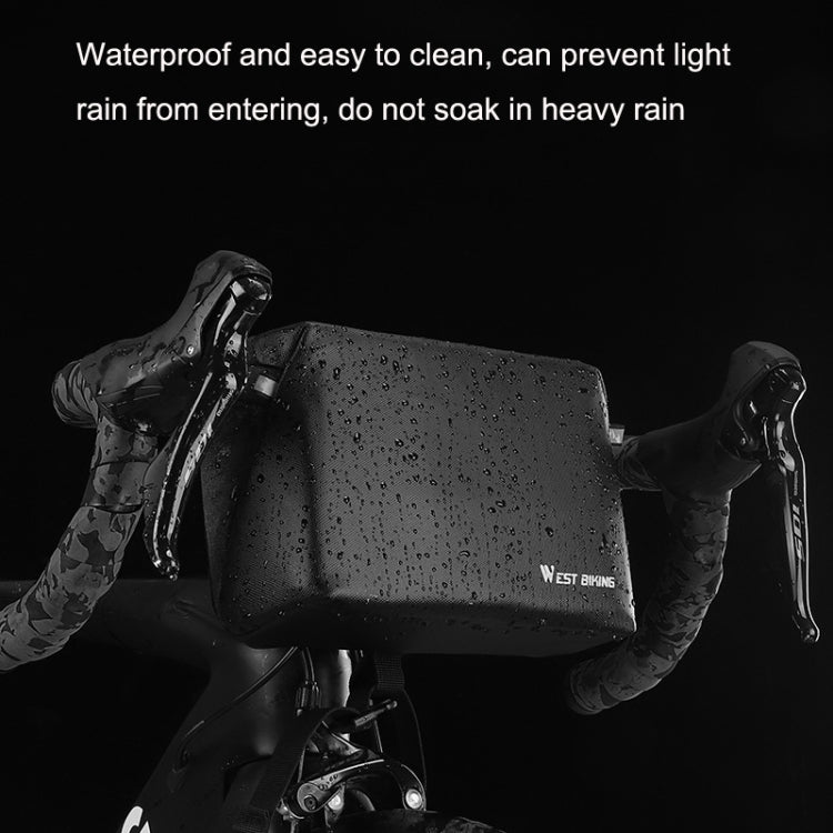 WEST BIKING YP0707298 Bicycle Handlebar Bag Multi-function Messenger Bag Scooter Head Bag(Black) by WEST BIKING