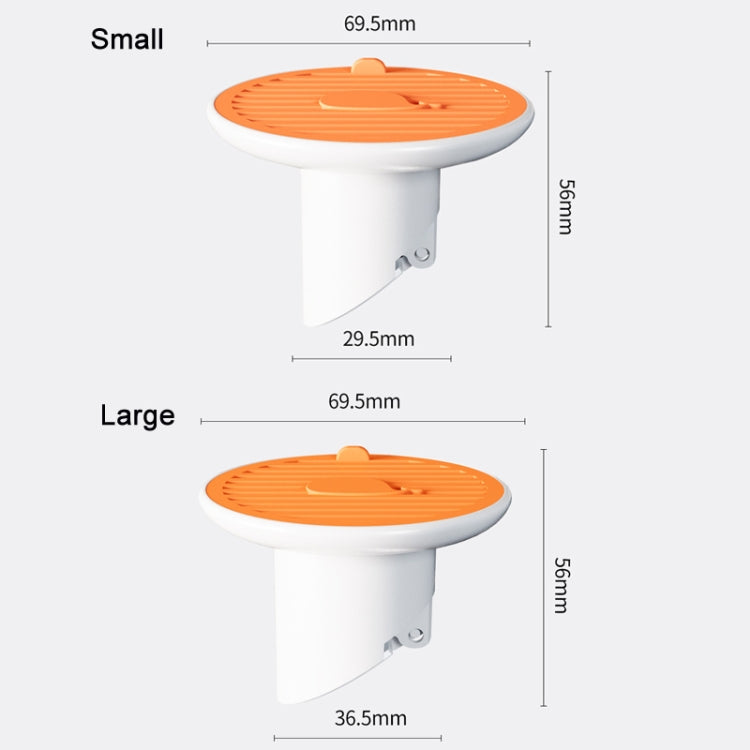 Sewer Deodorant Magnetic Suction Floor Drain Cover, Size: 3cm (Orange) - Filters by buy2fix | Online Shopping UK | buy2fix