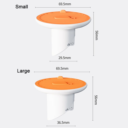 Sewer Deodorant Magnetic Suction Floor Drain Cover, Size: 3cm (Orange) - Filters by buy2fix | Online Shopping UK | buy2fix