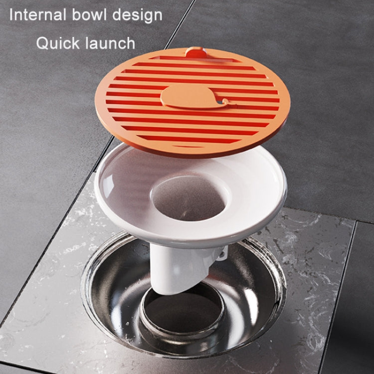 Sewer Deodorant Magnetic Suction Floor Drain Cover, Size: 3cm (Orange) - Filters by buy2fix | Online Shopping UK | buy2fix