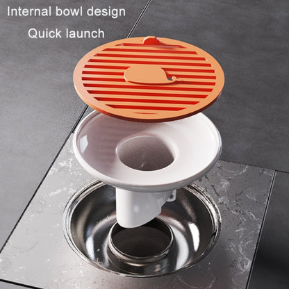 Sewer Deodorant Magnetic Suction Floor Drain Cover, Size: 3cm (Orange) - Filters by buy2fix | Online Shopping UK | buy2fix
