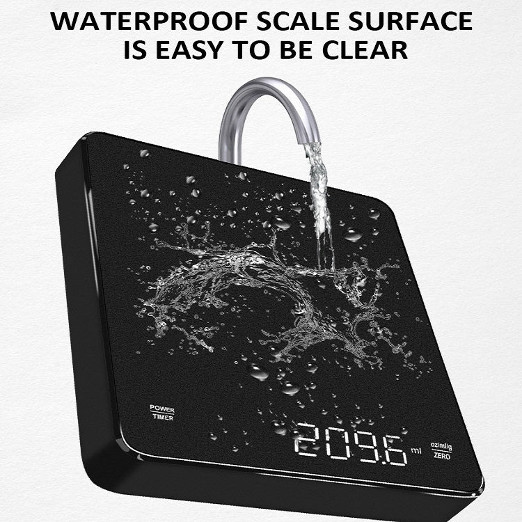 Household LED Electronic Coffee Scale, Specification: Black by buy2fix