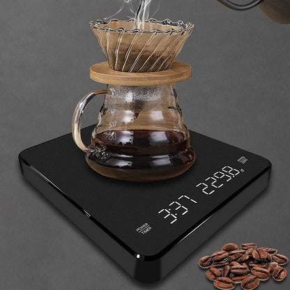 Household LED Electronic Coffee Scale, Specification: Black by buy2fix