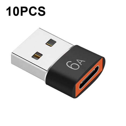 10 PCS HOWJIM HJ003 Type-C vers USB3.0 Adaptateur Prise en charge du transfert de câble de charge et de données (Noir)