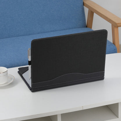 Leather All-inclusive Anti-drop Protective Case For Microsoft Surface Laptop Studio(Herringbone-Dark Gray) - Screen & Keyboard Cover by buy2fix | Online Shopping UK | buy2fix