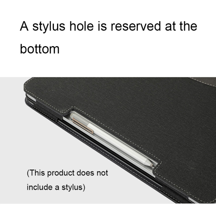 Leather All-inclusive Anti-drop Protective Case For Microsoft Surface Laptop Studio(Cotton Cloth Texture-Black) - Screen & Keyboard Cover by buy2fix | Online Shopping UK | buy2fix