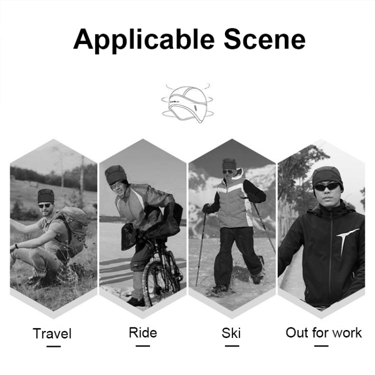 WHEEL UP 7255 Ooutdoor Warm Skiing Cycling Headgear Hiking Hat, Color: Deep Gray (no Hole) by WHEEL UP