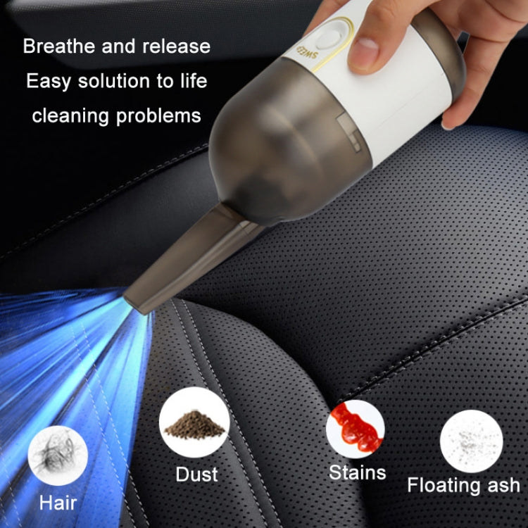 Desktop Mini Rechargeable Handheld Vacuum Cleaner(White) by buy2fix