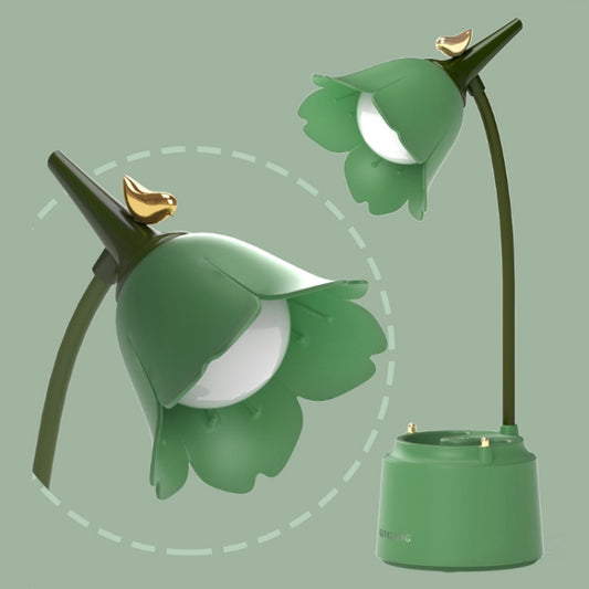 GIVELONG LED Foldable Desk Lamp Stylus Holder Night Light(Green) - Desk Lamps by buy2fix | Online Shopping UK | buy2fix