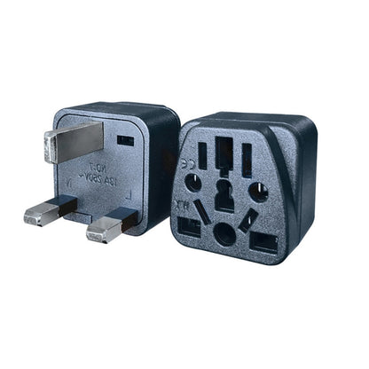 2 PCS WY-7 10A 250V UK Plug Converter(Black) - Plug Adaptor by buy2fix | Online Shopping UK | buy2fix