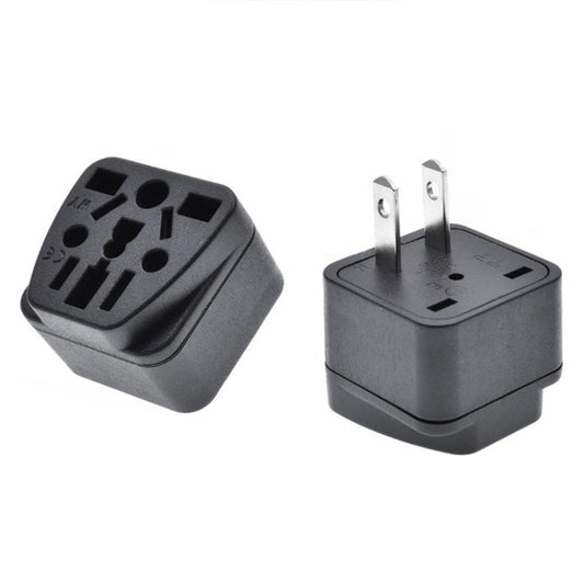 10 PCS WY-6 10A 250V Porous US Conversion Plug(Black) - Plug Adaptor by buy2fix | Online Shopping UK | buy2fix