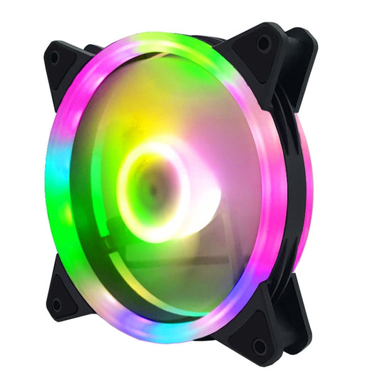 Computer CPU RGB luminous Radiator 4 Fans+Remote Control - Fan Cooling by buy2fix | Online Shopping UK | buy2fix