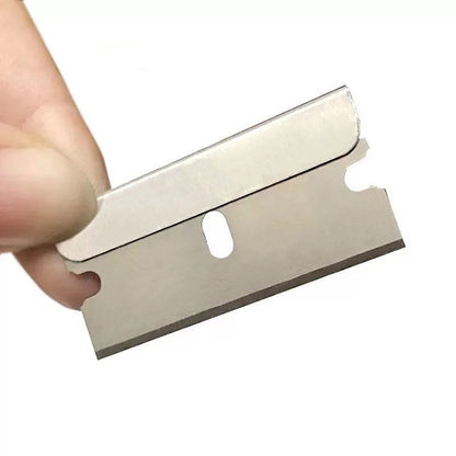 100 PCS A25 Car Film Mobile Phone Screen Auxiliary Tool Single Sided Stainless Steel Blade by buy2fix