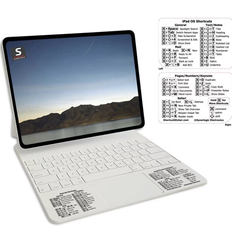 5 PCS PC Reference Keyboard Shortcut Sticker Adhesive for PC Laptop Desktop(For iPad) by buy2fix
