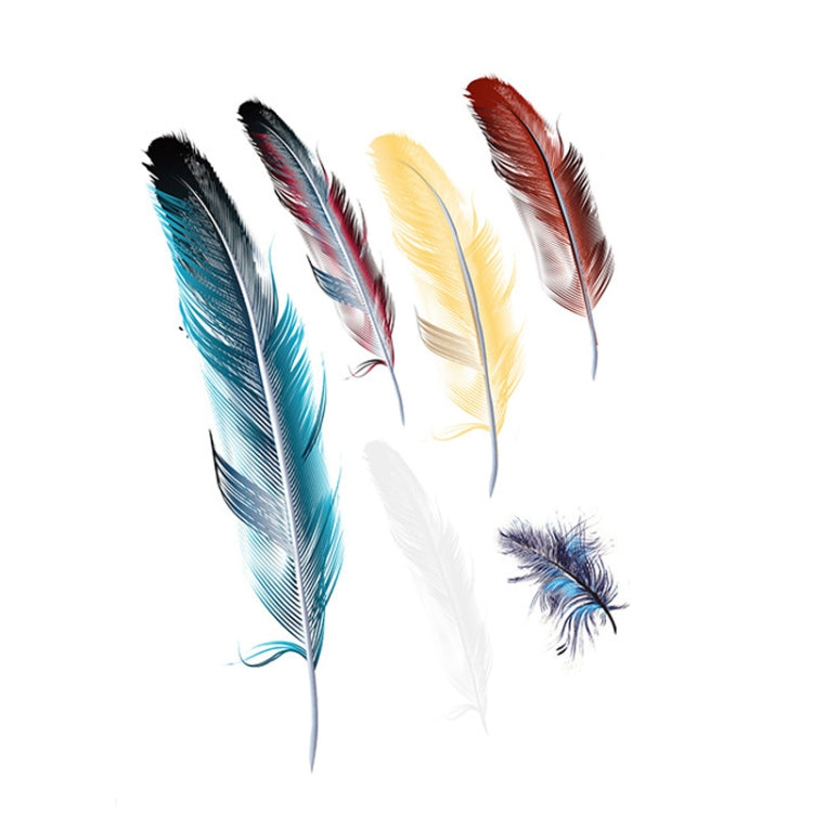 5 Sets Car 3D Feather Body Sticker Scratch Blocking Sticker(Style 1) - Decorative Sticker by buy2fix | Online Shopping UK | buy2fix