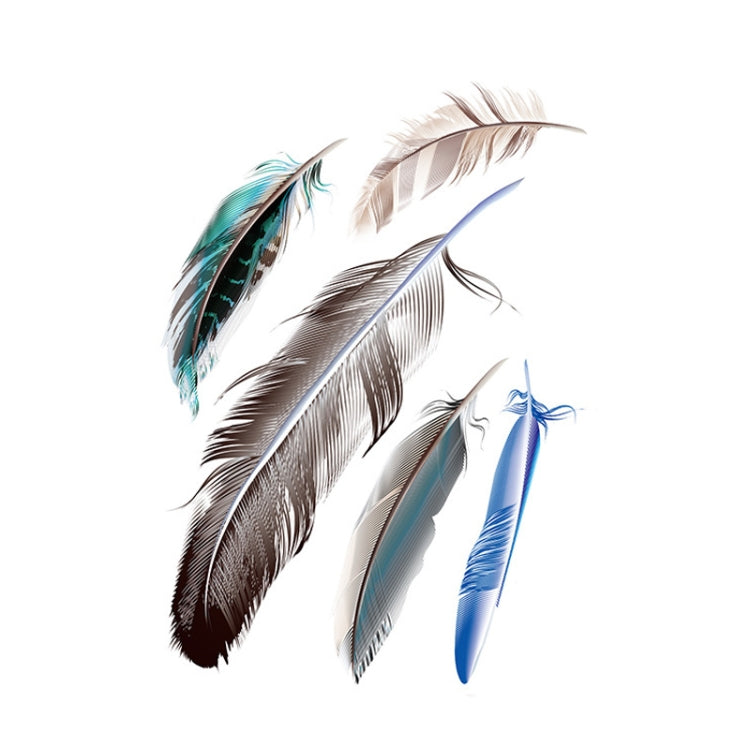 5 Sets Car 3D Feather Body Sticker Scratch Blocking Sticker(Style 2) - Decorative Sticker by buy2fix | Online Shopping UK | buy2fix