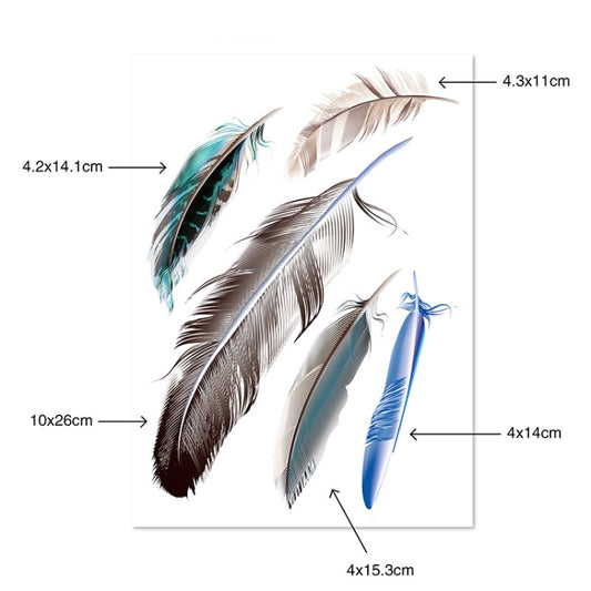 5 Sets Car 3D Feather Body Sticker Scratch Blocking Sticker(Style 2) - Decorative Sticker by buy2fix | Online Shopping UK | buy2fix