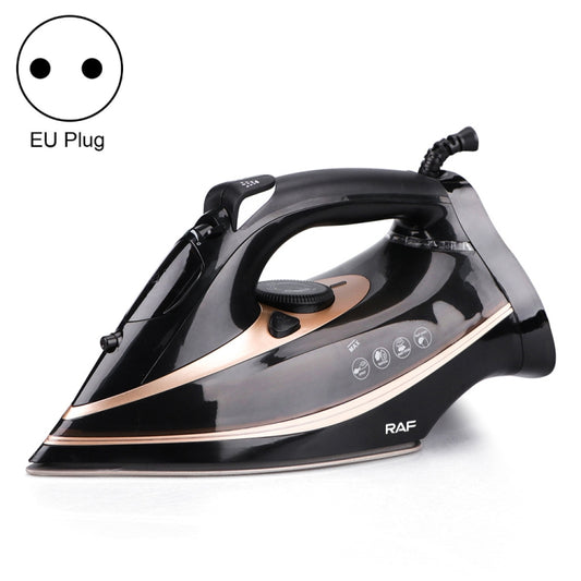 RAF R.1215 Three-Speed Thermostatic Ceramic Soleplate Electric Iron, EU Plug(Black Gold) - Garment Steamer by buy2fix | Online Shopping UK | buy2fix