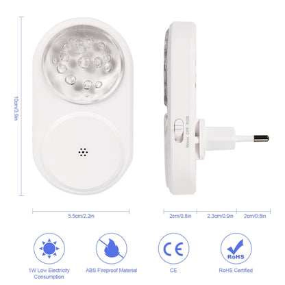 2 PCS Smart LED Light Control Night Light RGB Colorful Atmosphere Light with Sleeping Light(EU Plug) - Sensor LED Lights by buy2fix | Online Shopping UK | buy2fix