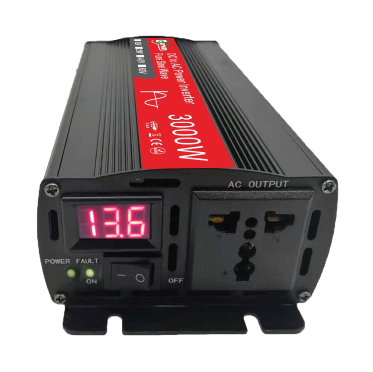 Gurxun Sine Wave Inverter 3000W 12/24/48/60V To 220V Car Boost Converter, Specification: 24V-220V by buy2fix