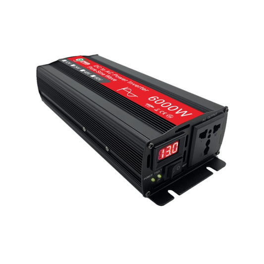 Gurxun 6000W High Power Sine Wave Inverter With Single Digital Display, Specification: 12V-220V - Pure Sine Wave by Gurxun | Online Shopping UK | buy2fix
