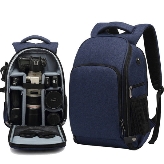 Cationic SLR Backpack Waterproof Photography Backpack with Headphone Cable Hole(Black) - Backpack by buy2fix | Online Shopping UK | buy2fix