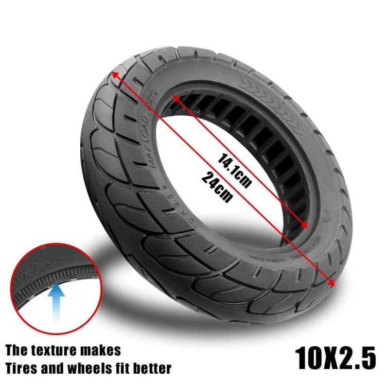 X0375 Electric Scooter 10 inch Explosion-proof Rubber Tire For Ninebot Max G30(Black) - Accessories & Parts by buy2fix | Online Shopping UK | buy2fix