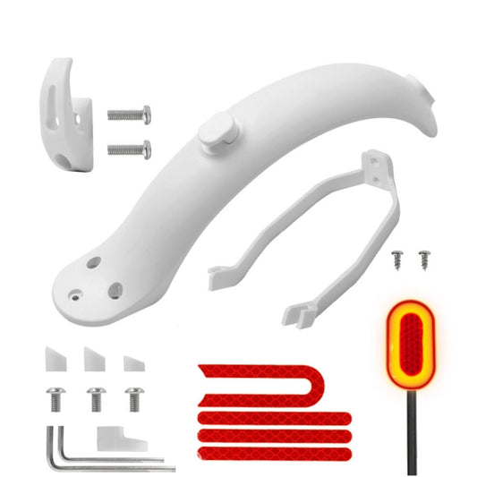 X0259 Electrical Scooter Rear Fender Shock Absorber Bracket Cover For Xiaomi Mijia M365(White) - Accessories & Parts by buy2fix | Online Shopping UK | buy2fix